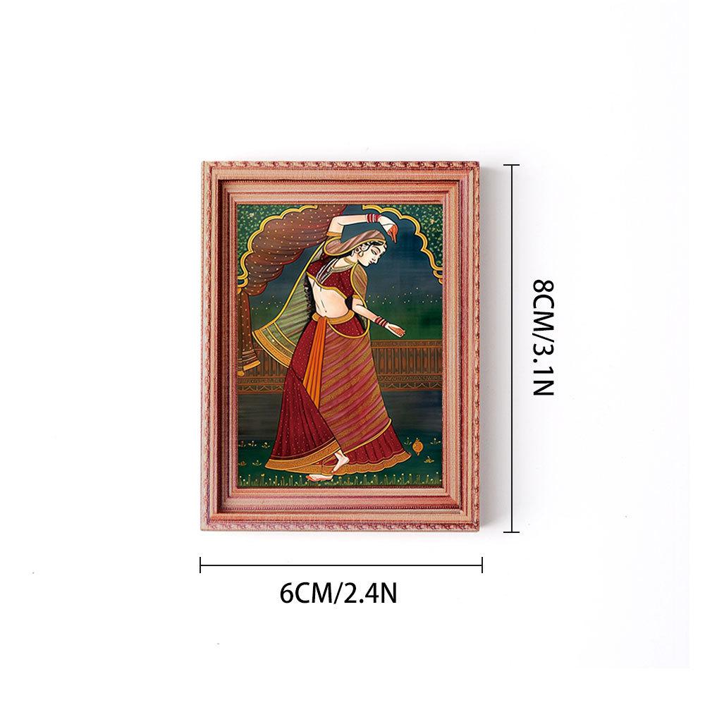 3D Wooden Magnetic Tiles: Home Decor Photo Frame & Retro Fridge Magnet