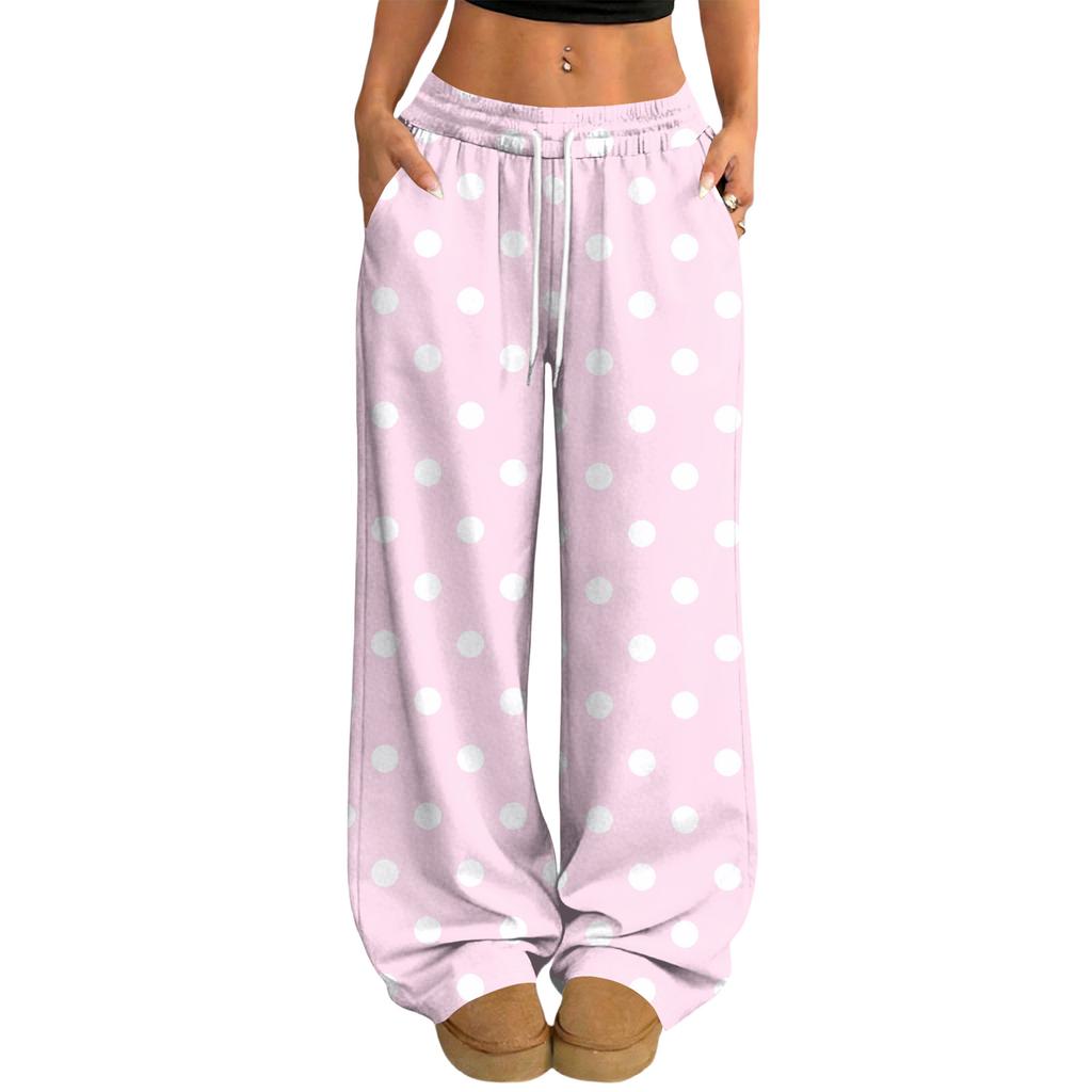 Damen Lässige und Modische Elastische Taille Weite Hose