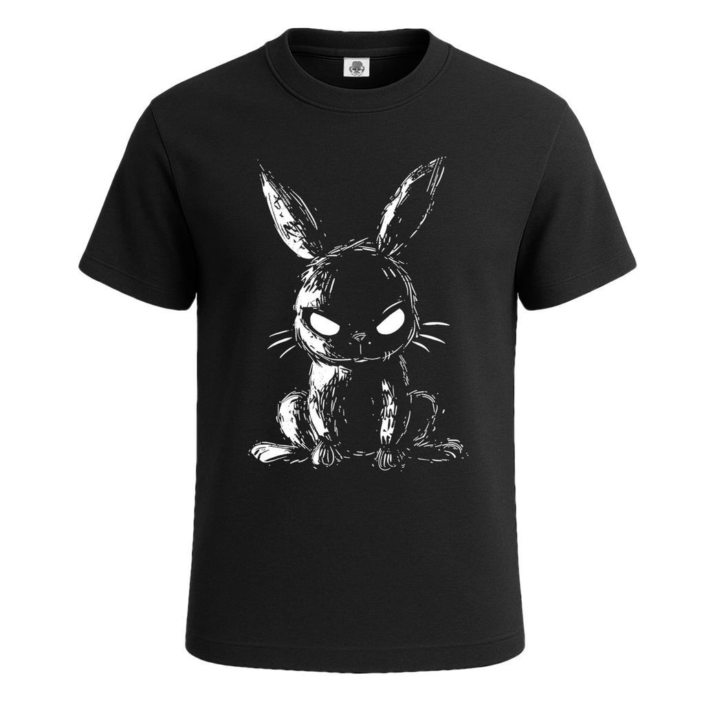 Creepy Rabbit Comics Gothic Horro Mens T-Shirt Scary Rabbiit Gift Tee Top