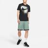Nike Grafisches Kurzarm-T-Shirt mit übergroßem Swoosh-Print Herren Tops Schwarz DJ5218-010