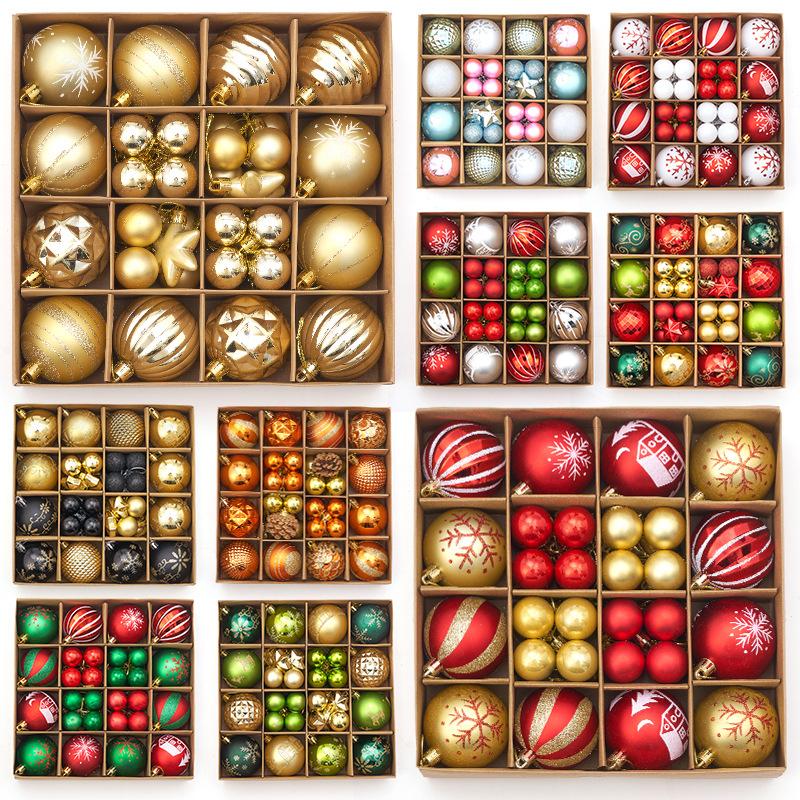 Xmas Tree Party Decorations Plastic Christmas Tree Hanging Pendants Ball Decorations Christmas Ball Ornaments