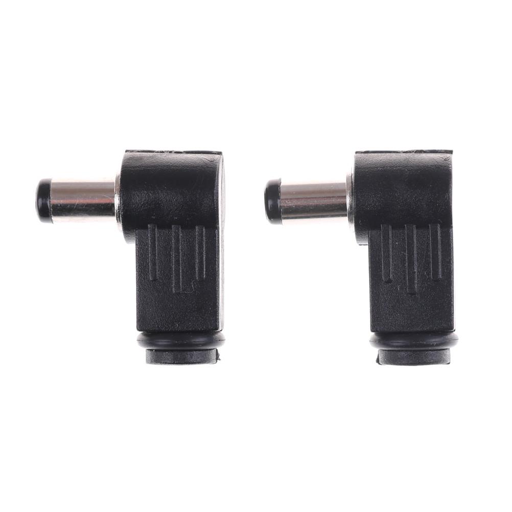 Buy New 2Pcs 2.5x5.5mm Right Angle L 90° Male Plug Jack DC Power Tip ...