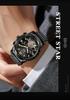 Sanda Men's Automatic Tourbillon Watch with Calendar - Trendy and Cool Design