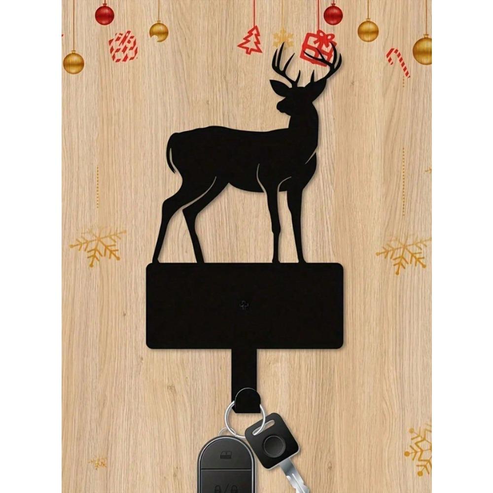 1 Pc Metal Deer Hook for Cups, Keys, Bags, Wall Mounted, Modern Home Decor, Entryway, Bedroom, Bathroom