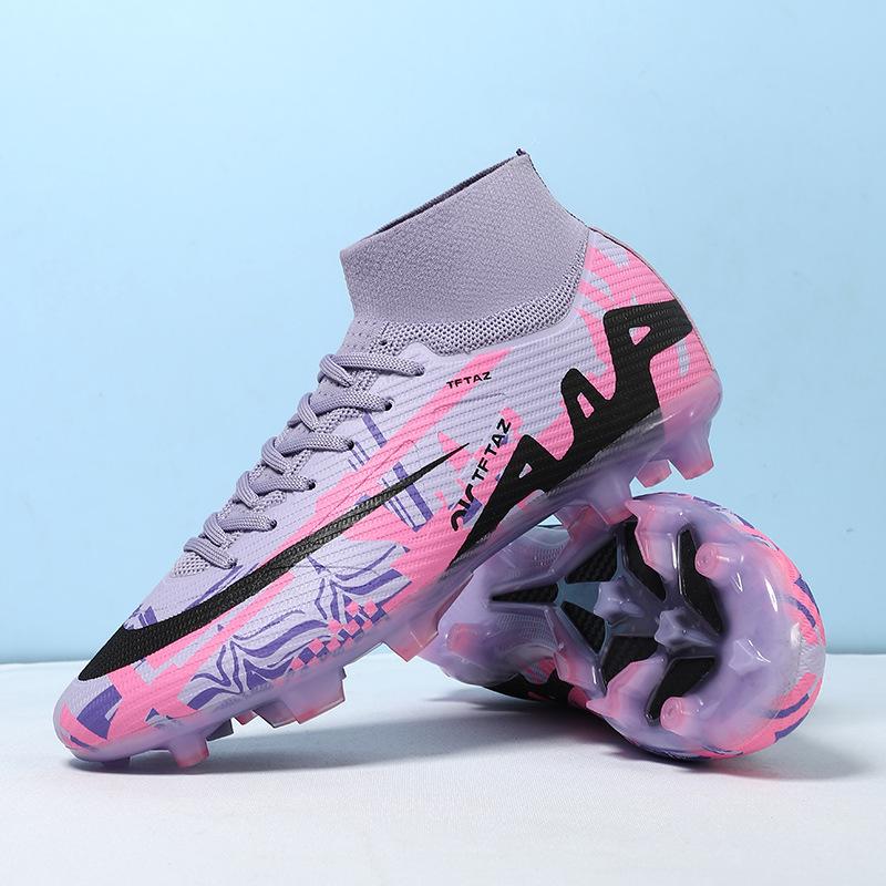2025 Youth Football Shoes Student Ground Spikes Men and Women Broken Spikes Shade Training Shoes Foo Tball
