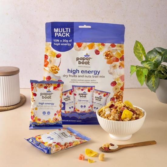 

Paper Boat High Energy Dry Fruits & Nuts Trail Mix (Pack of 10) 300GM