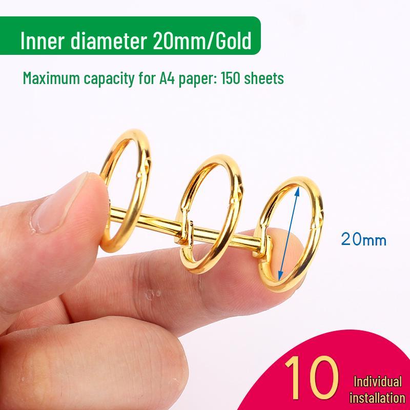 Six-Hole Metal Binder Rings - Multi-Hole Loose Leaf Binding Clip