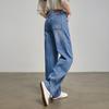 Chuyu Women's Retro High-Waist Loose Fit Banana Jeans