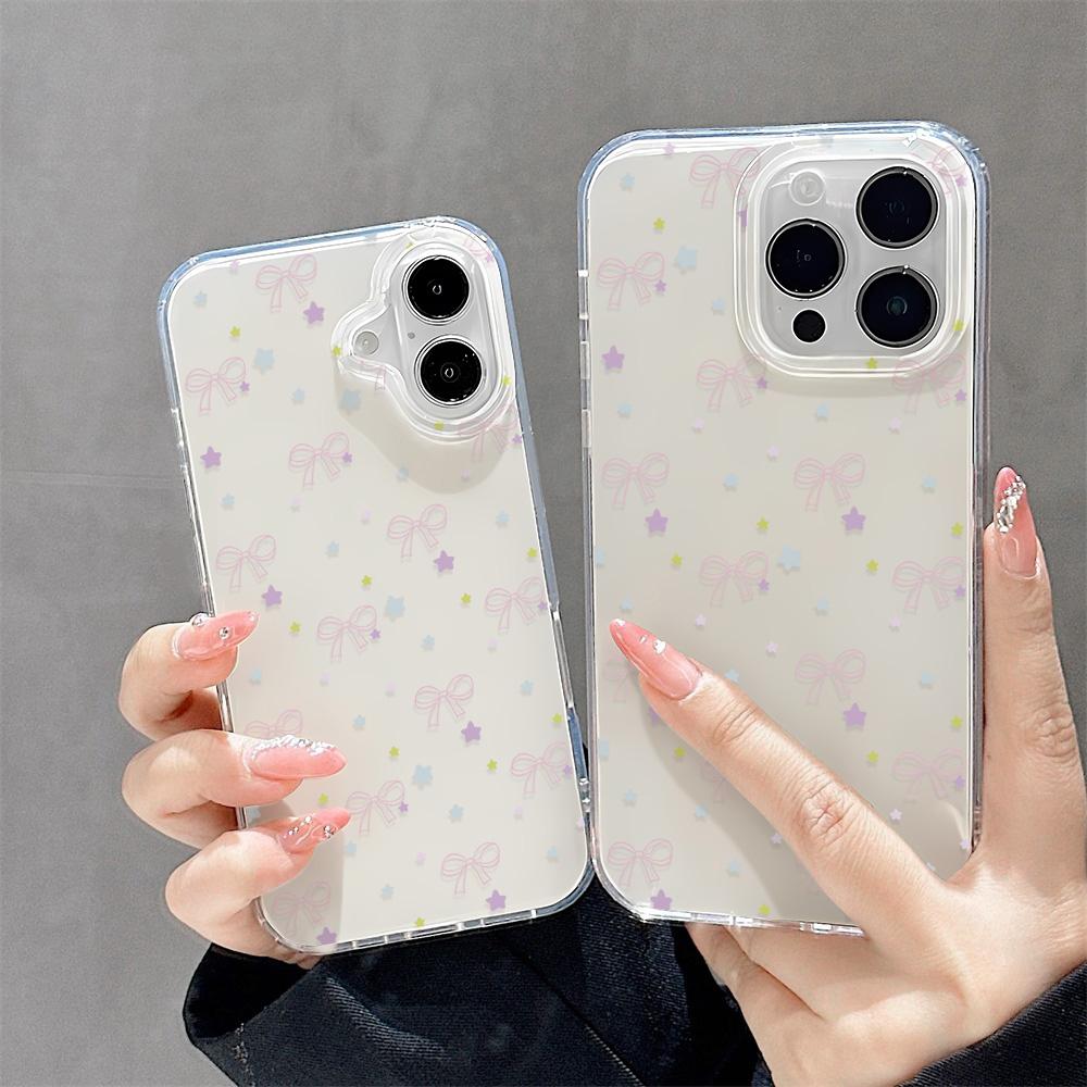 Painted Phone Case for iPhone 12 13 15 16 iPhone 16 12 13 14 15 Pro  14 15 16 Pro Max Coverage Shockproof Anti-Fingerprint Fresh Style Protective Case