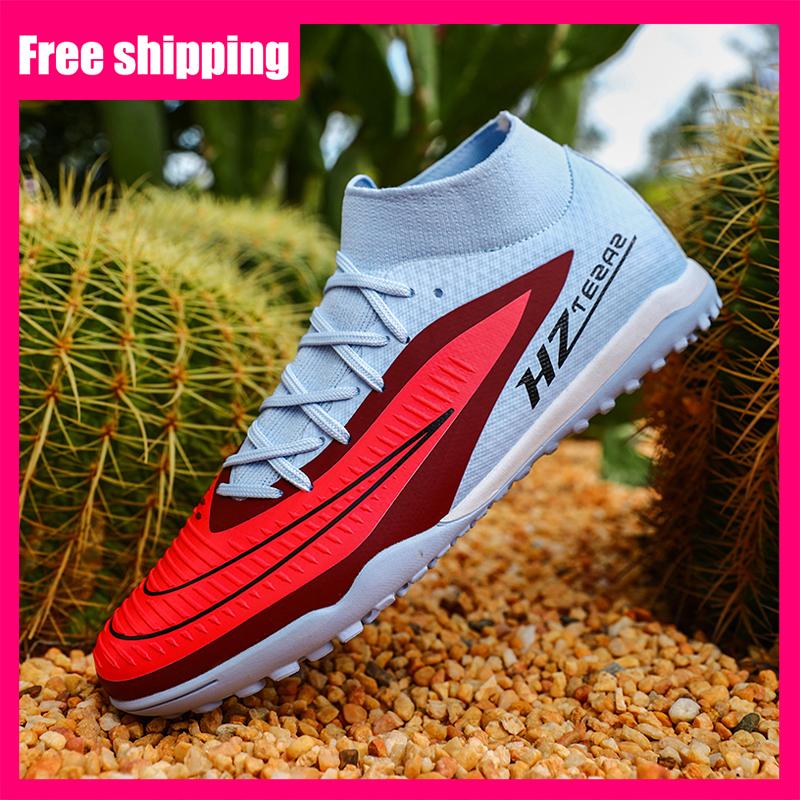 Mens Football Shoes Original Fast Professional Grass Training Lightweight Breathable Indoor TF/FG Youth Athletic Soccer Shoes
