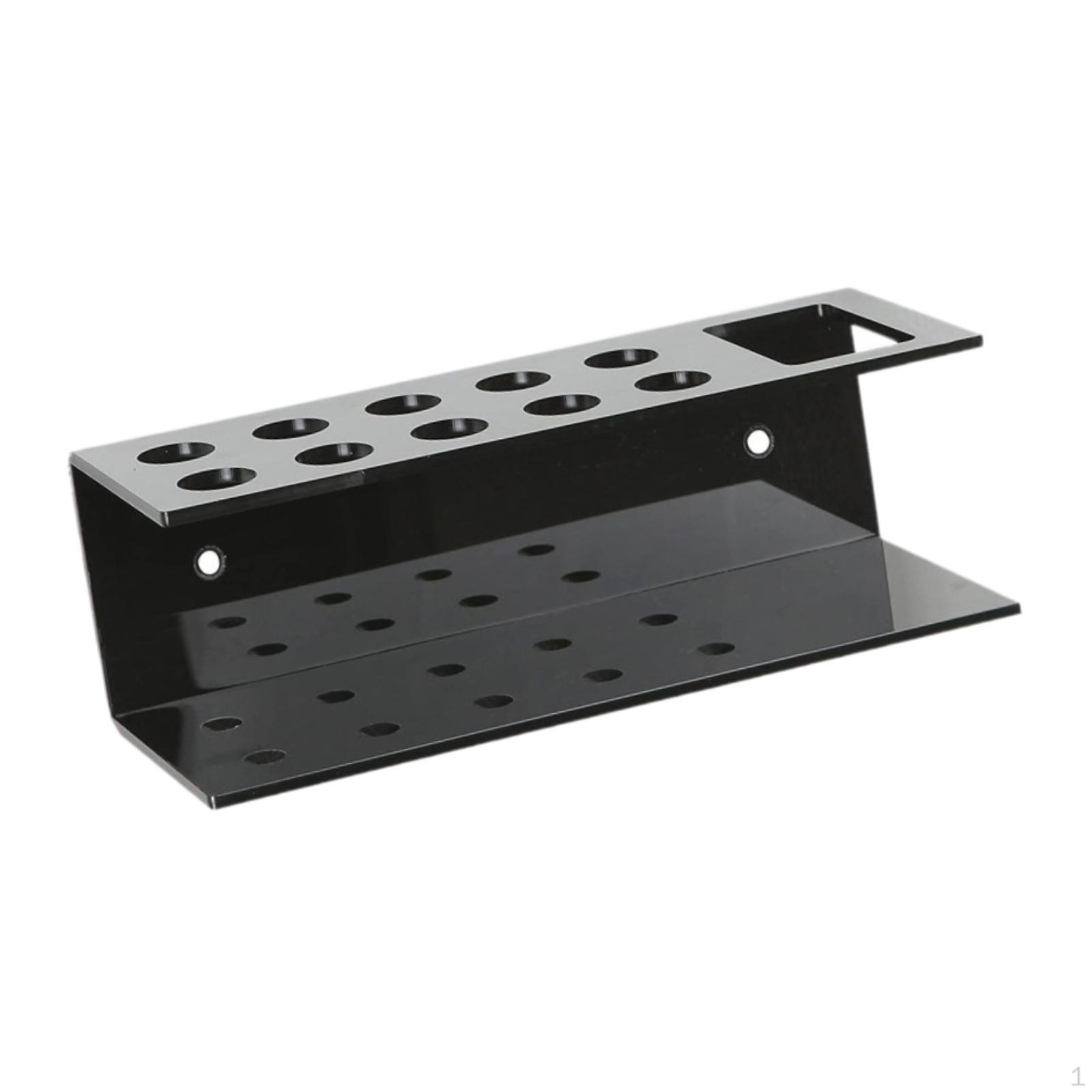 Acrylic Wall Mount Marker Storage Solution Black