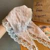 Cherry Lace Triangle Hair Scarf Gilrs Holiday Retro Hair Bands for Women Outgoing Makeup Styling Bandana Headwarp Headwear