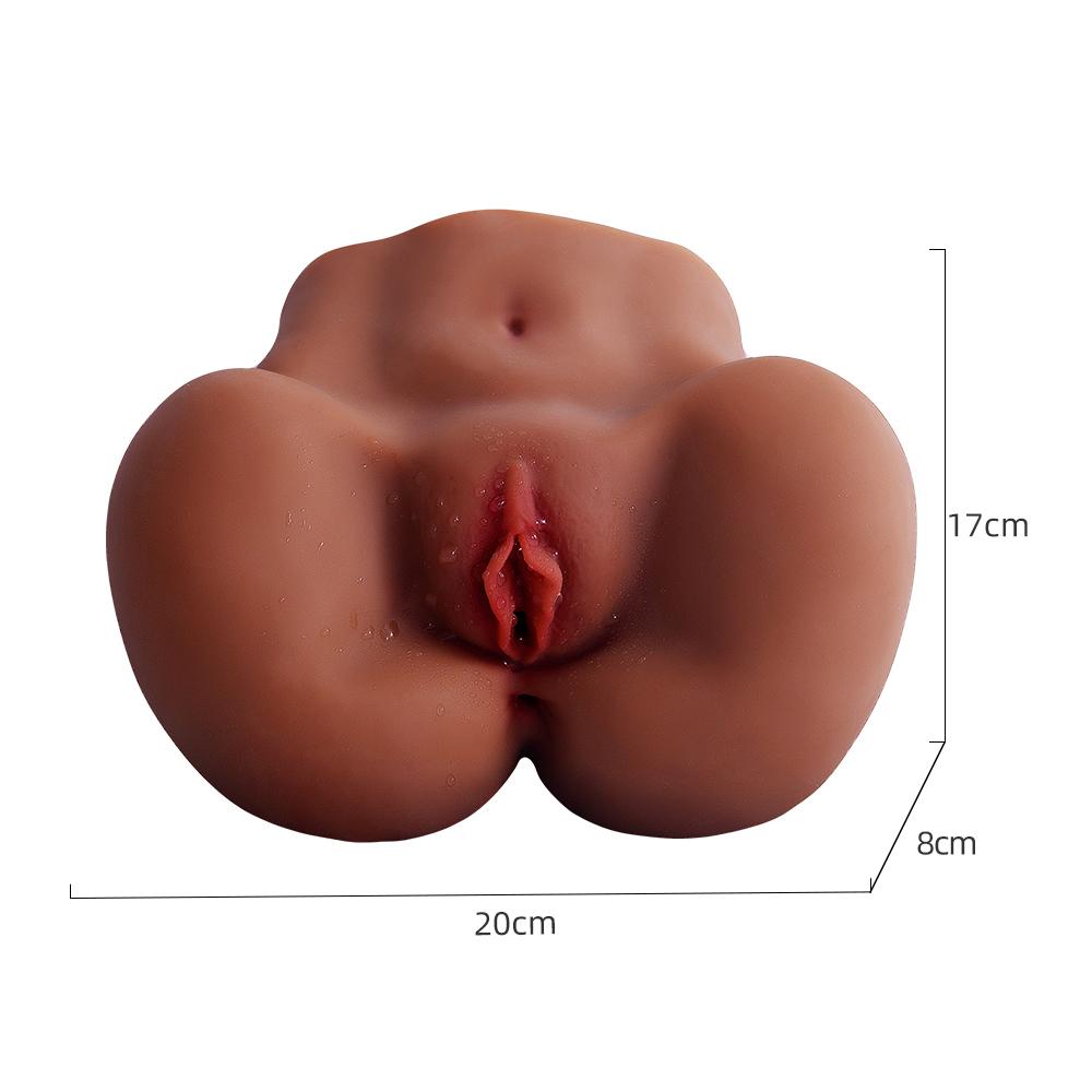 Měkký realistický zadek hýždě Vagina Anus Duální kanály Mužský masturbační pohár Pussy Sex Toys