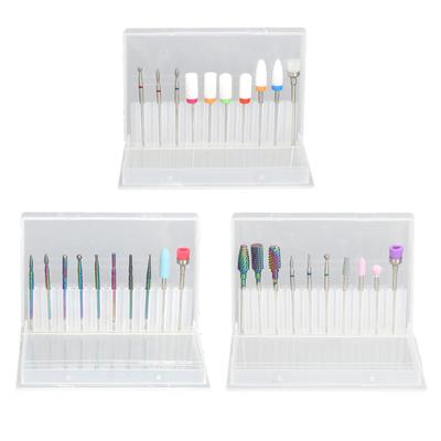 30pcs Nail Art Drill Bits Various Roughness Tungsten Steel Ceramic Nail Grinding Heads for Drill