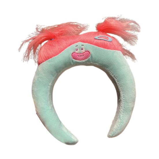 

Женская уродливая забавная кукольная повязка на голову, шпилька для волос, сделай сам, прическа, регулируемый размер, повязка на голову, уродливая, плюшевая розовый