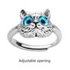 Cat Ring Retro Animal Ring Open Adjustable Middle Finger Index-Finger Rings Women Jewelries Gift for Girl Teen