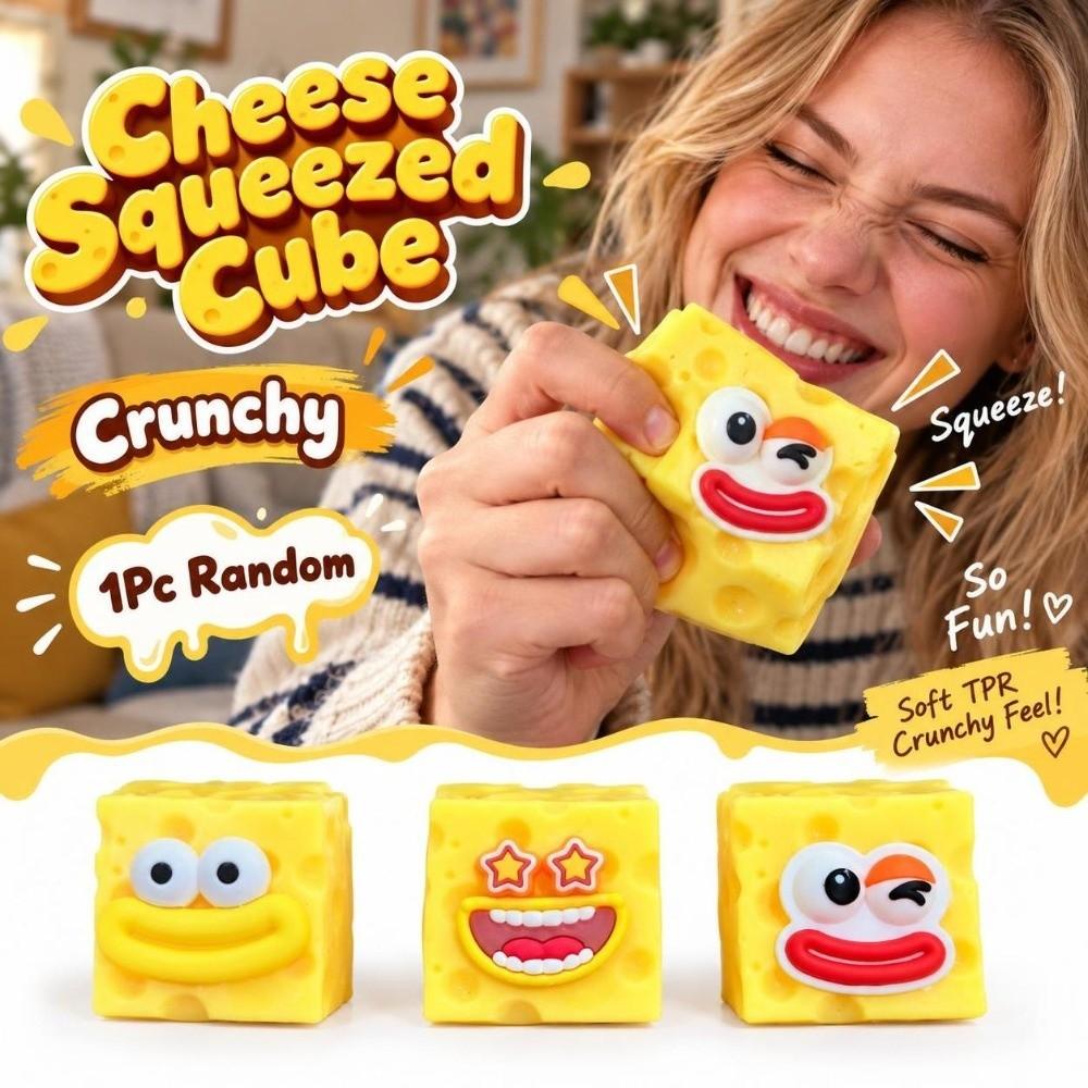 Pølsemund Ost Klemte Terning Sprød Ost Fidget Legetøj Ost Squishy Legetøj til Børn Voksne