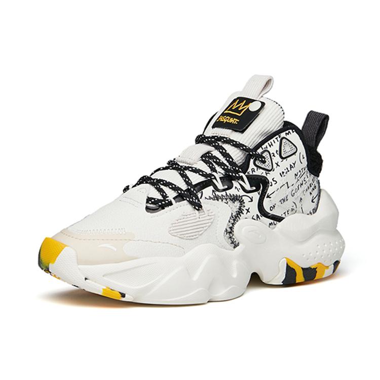 Anta Bastard Textile, Synthetic Leather Slip Resistant, Abrasion Resistant, Lightweight Mid top Chunky Sneakers Women's 122148080-10