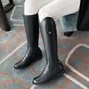 2025 Equestrian Boots Leather Equestrian Supplies Long Boots Riding Equipment Non-Slip Ultra Footwear Resistant Horse Rider Shoe