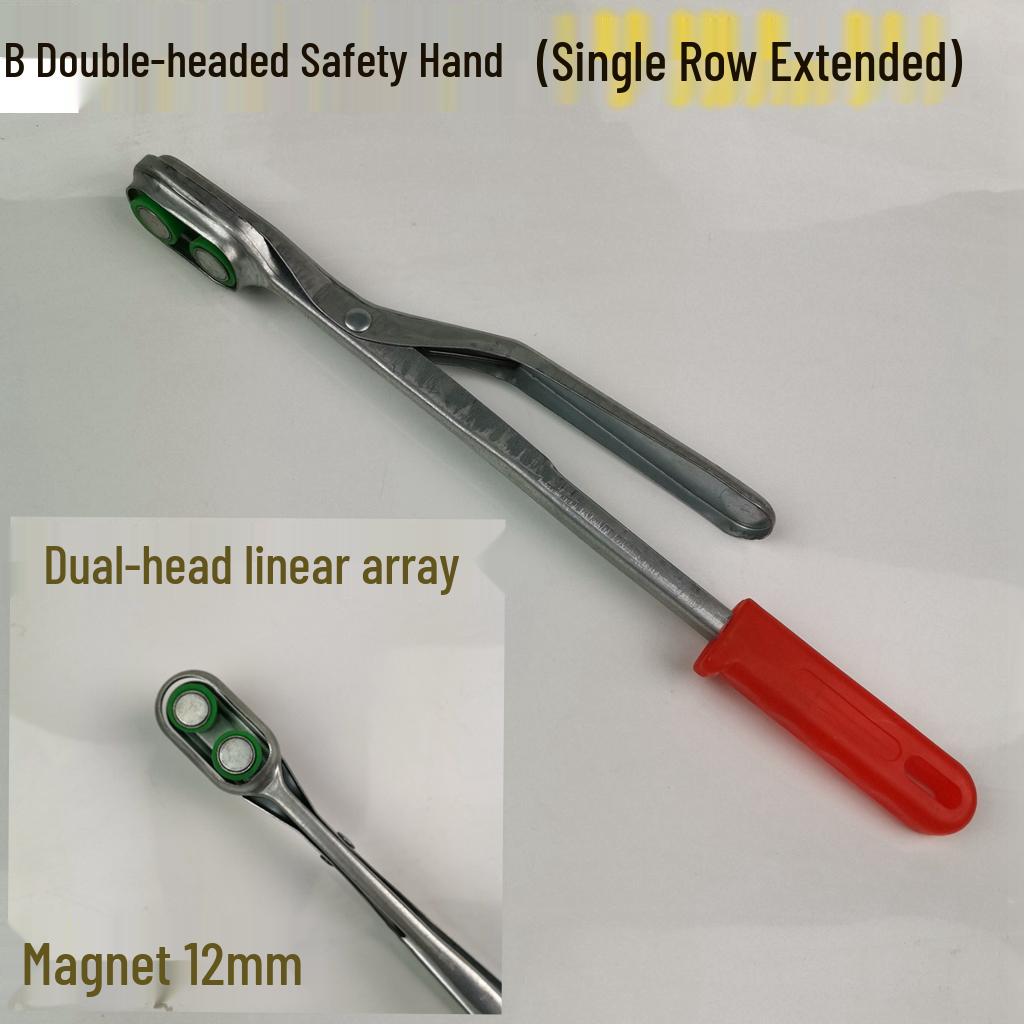 Magnetic Hand Punch Pliers with Strong Neodymium Magnet Suction Cup Picker