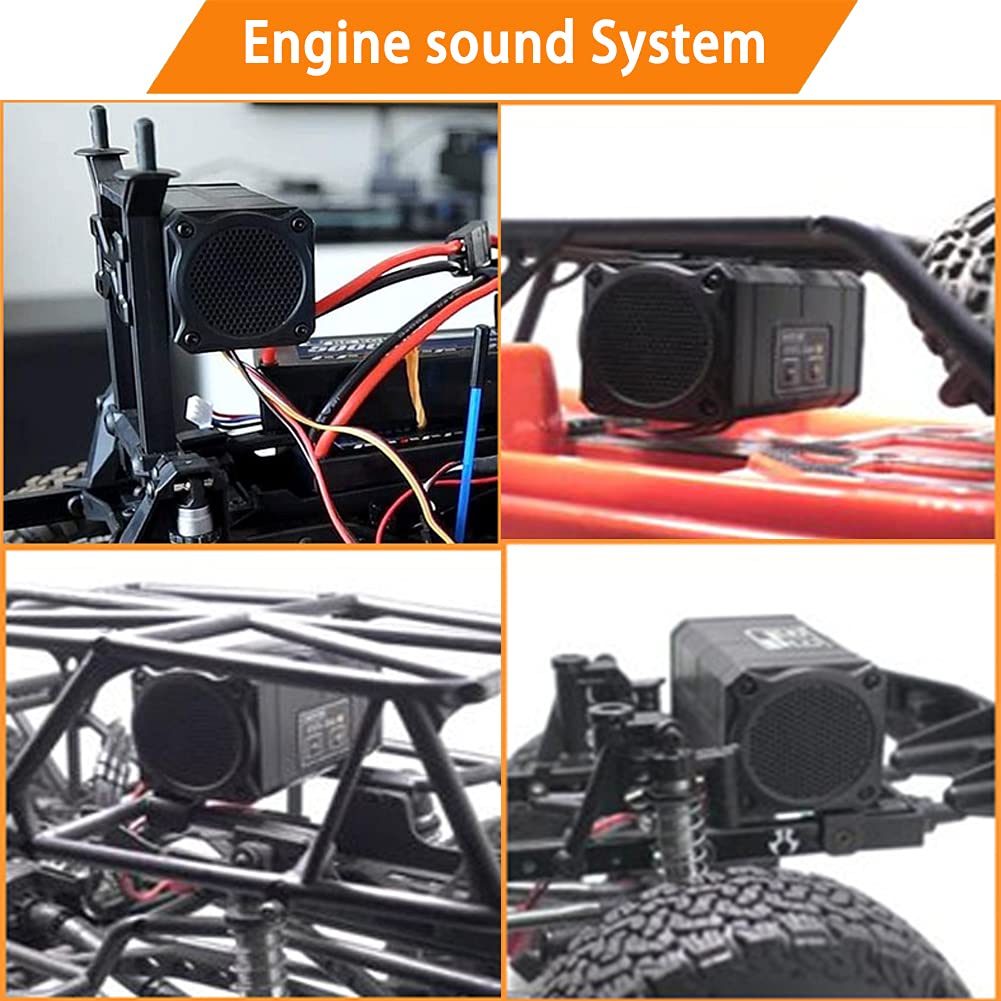 Engine Sound System Simulated Module Set for Axial SCX10/SCX10 II Traxxas TRX4 Axial Wraith