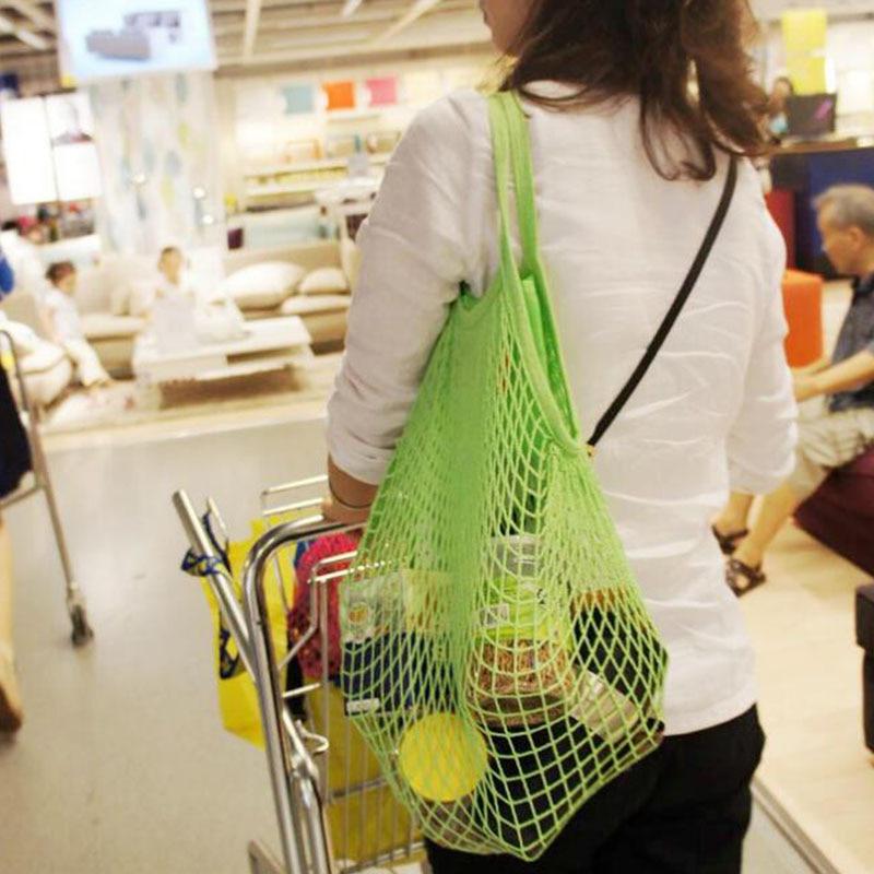 Netz tasche Mesh Cotton String Wiederverwendbare Obst Lagerung Einkaufstasc L2V5 Netz tasche Mesh Cotton String Wiederverwendbare Obst Lagerung Einkaufstasc L2V5