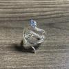 Elegant Rhinestone Snake Ring Open Adjustable Animal Ring Women's Exquisite Party Daily Gift Valentine's Day Jewelry