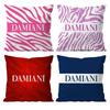 Italian Gorgeous D-Damiani Pillow Case Anti-dustmite Pillowcase Invisible zipper silky short plush Sofa cushion cover