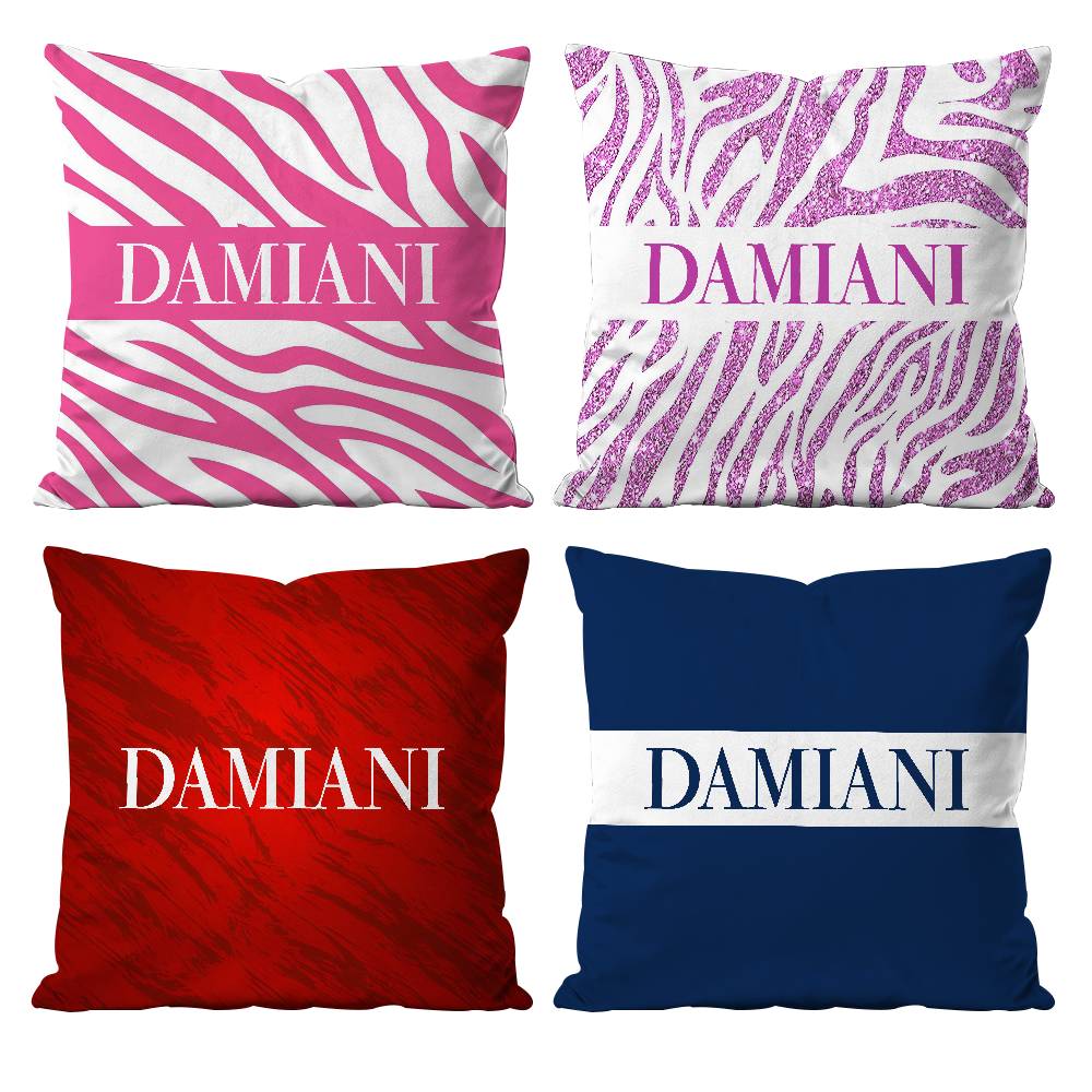 Italian Gorgeous D-Damiani Pillow Case Anti-dustmite Pillowcase Invisible zipper silky short plush Sofa cushion cover