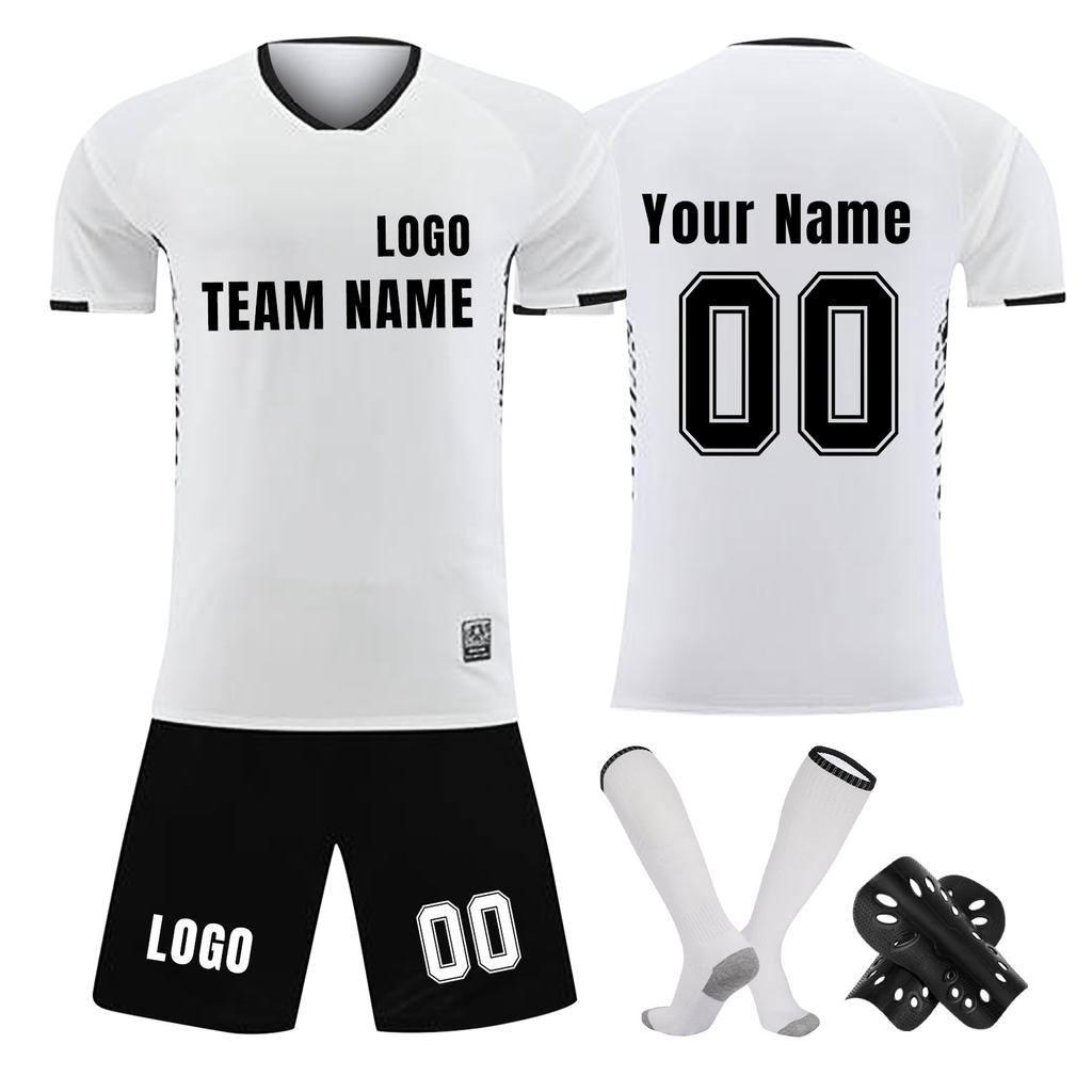Personalised Shirts Kit Mens Girls With Name Number Custom Football Jerseys For Boys Training Suit