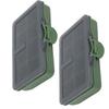 2 Stück Angelhaken Köder Gadget Box Mini PP Aufbewahrungsbox Etui für Angelzubehör8