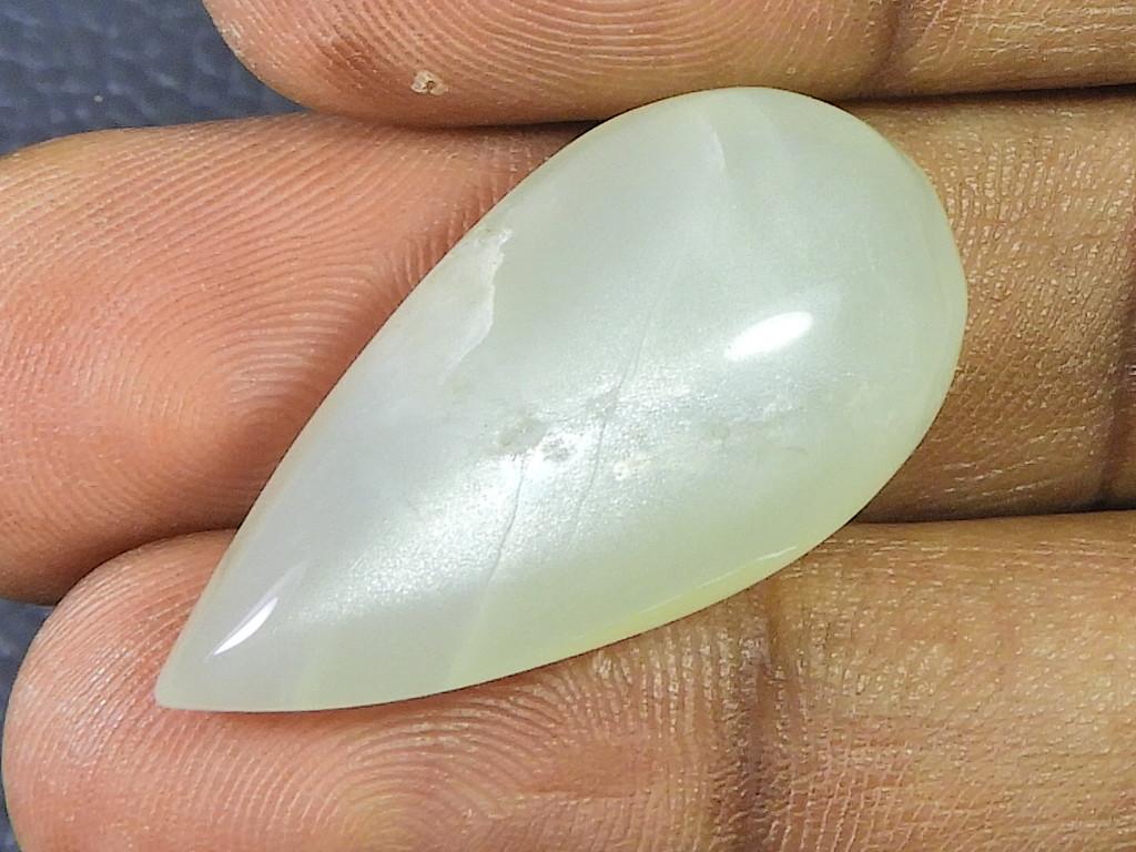 33Cts. Natural moonstone  Pear Cabochon loose Gemstone 17X33MM SK-2444