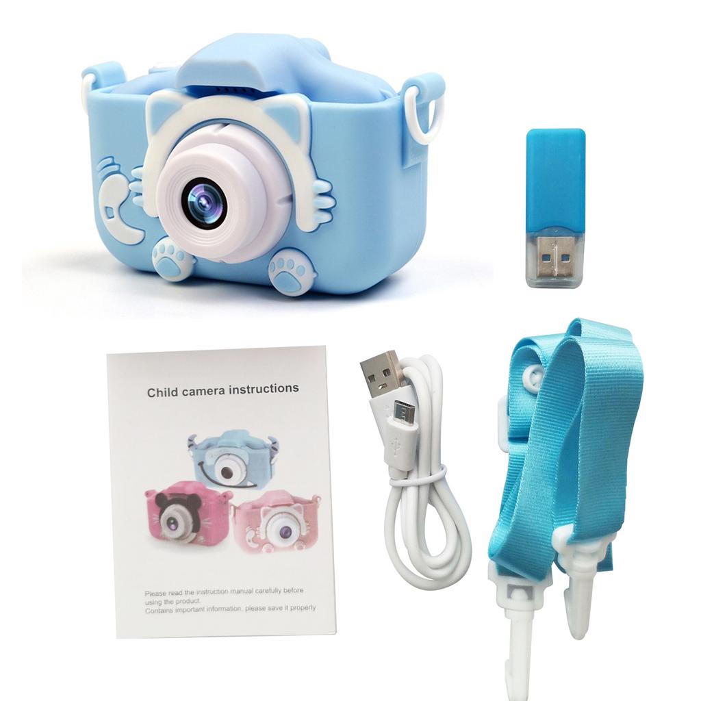 Portable Children Digital Camera 20MP 1080P HD Video Camera Camcorder Cute Rechargeable Selfie Camera with 1.9 Inch