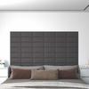 VidaXL Wall Panels 12 Pcs Grey 30x15 Cm Faux Leather 0.54 M² 343774