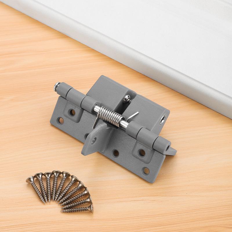 4-Inch Invisible Door Spring Hinge: Automatic Closing and 90-Degree Positioning for Wooden Doors