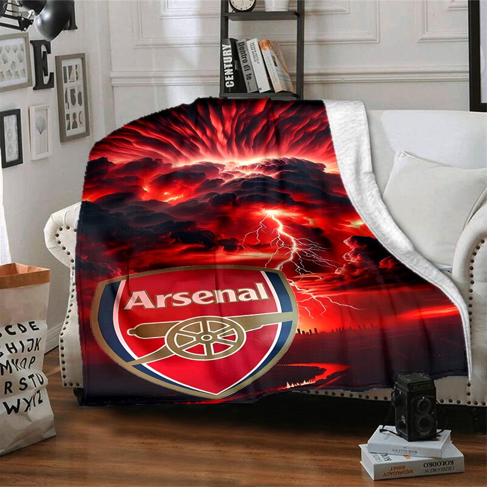 Arsenal Decke Weich Warm Gemütlich Geeignet für Sofa Bett Bettwäsche für Alle Jahreszeiten Wärmende Dekoration Ideales Geschenk für Freunde Familie Paare Picknick
