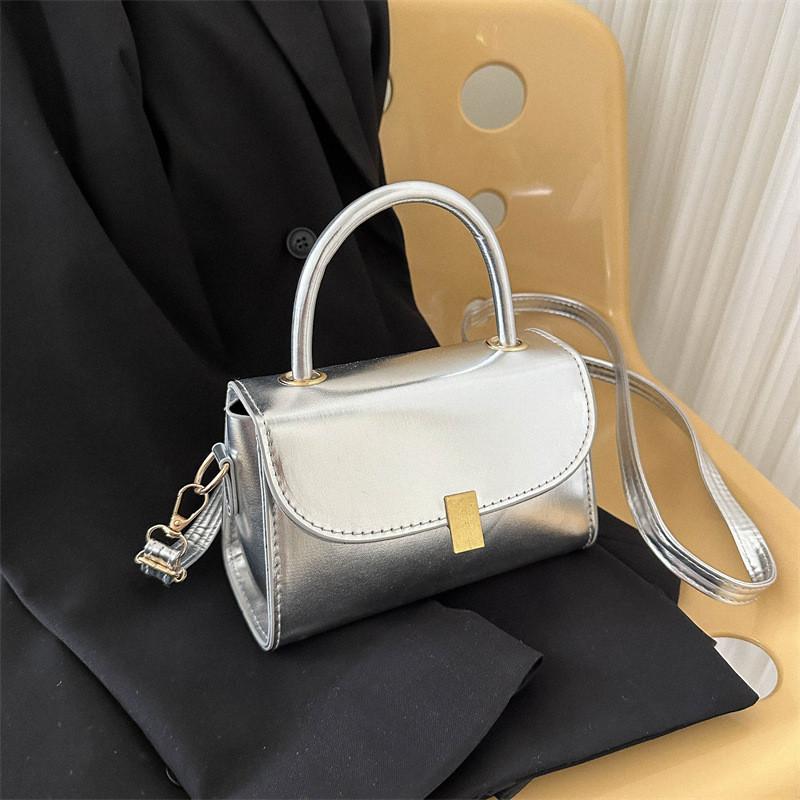 Trendy Street Style Fashion Fall Simple Single Shoulder Bag Medium Square Handbag