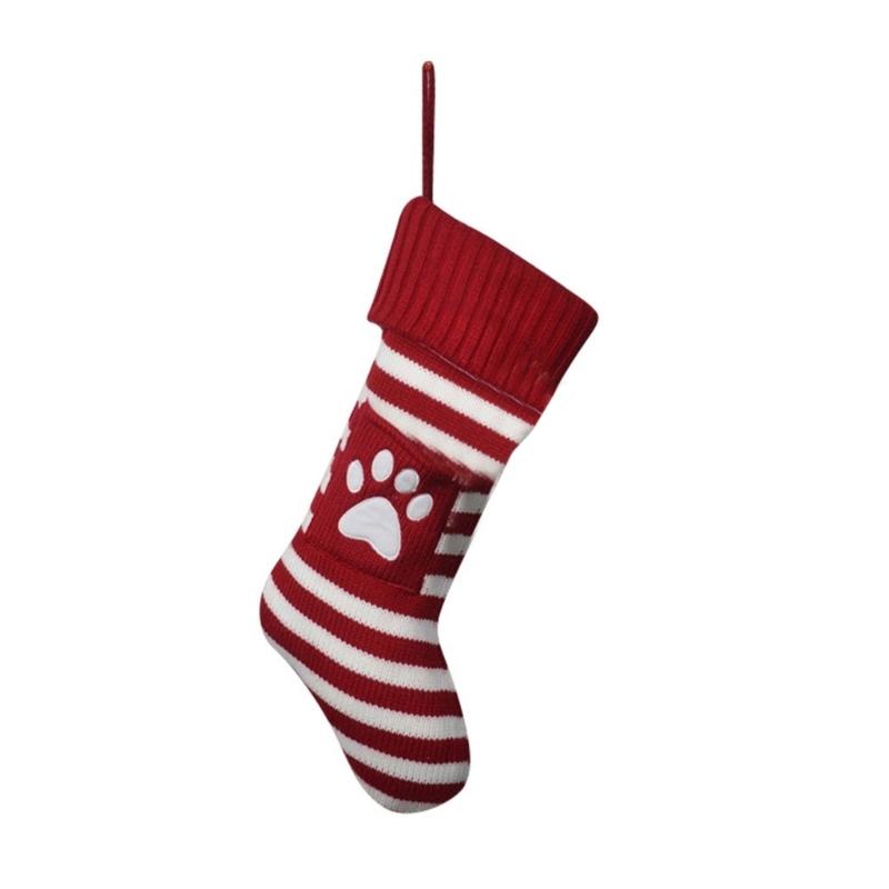 

Stylish Santa and Snowmans Christmas Stocking Warmth Knitting Holiday Decoration Portable Accessory for Gifting