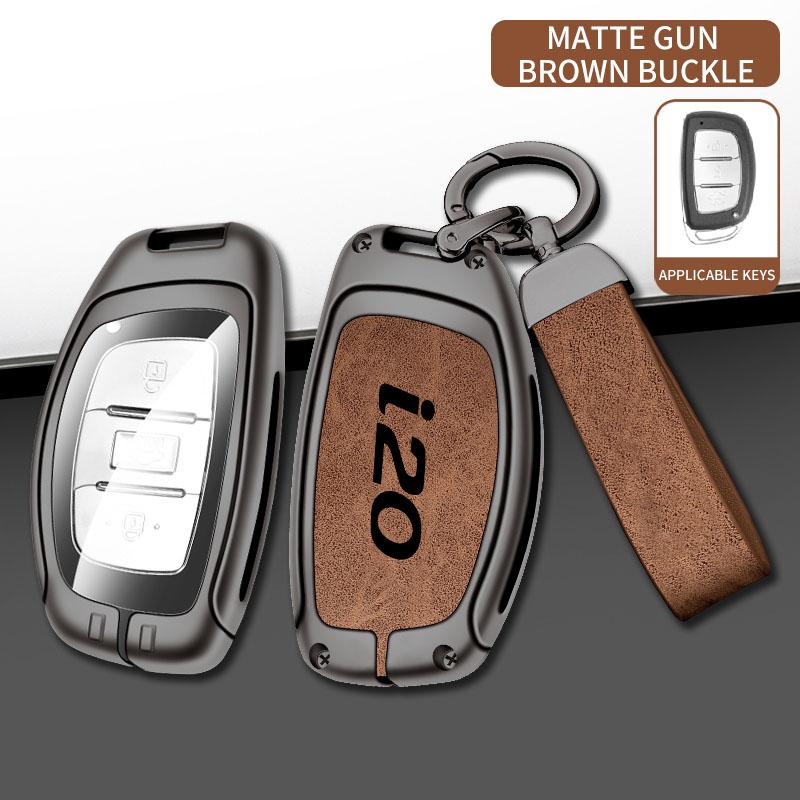 Zinc Alloy Car Key Case Cover Bag For Hyundai Solaris HB20 Veloster SR IX35 Accent Elantra For KIA I 20 Forte K2 K3 K5 Sportage