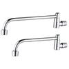 1pc G1/2 Brass Semi-automatic Swing Faucet Restaurant Hotel Kitchen Stove Faucet Single Cold Wall Style Tap Home Improvement