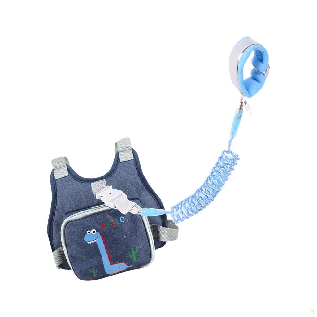 2 In 1 Toddlers Leash Harness Comfortable Child Security Anti Lost Wrist Link