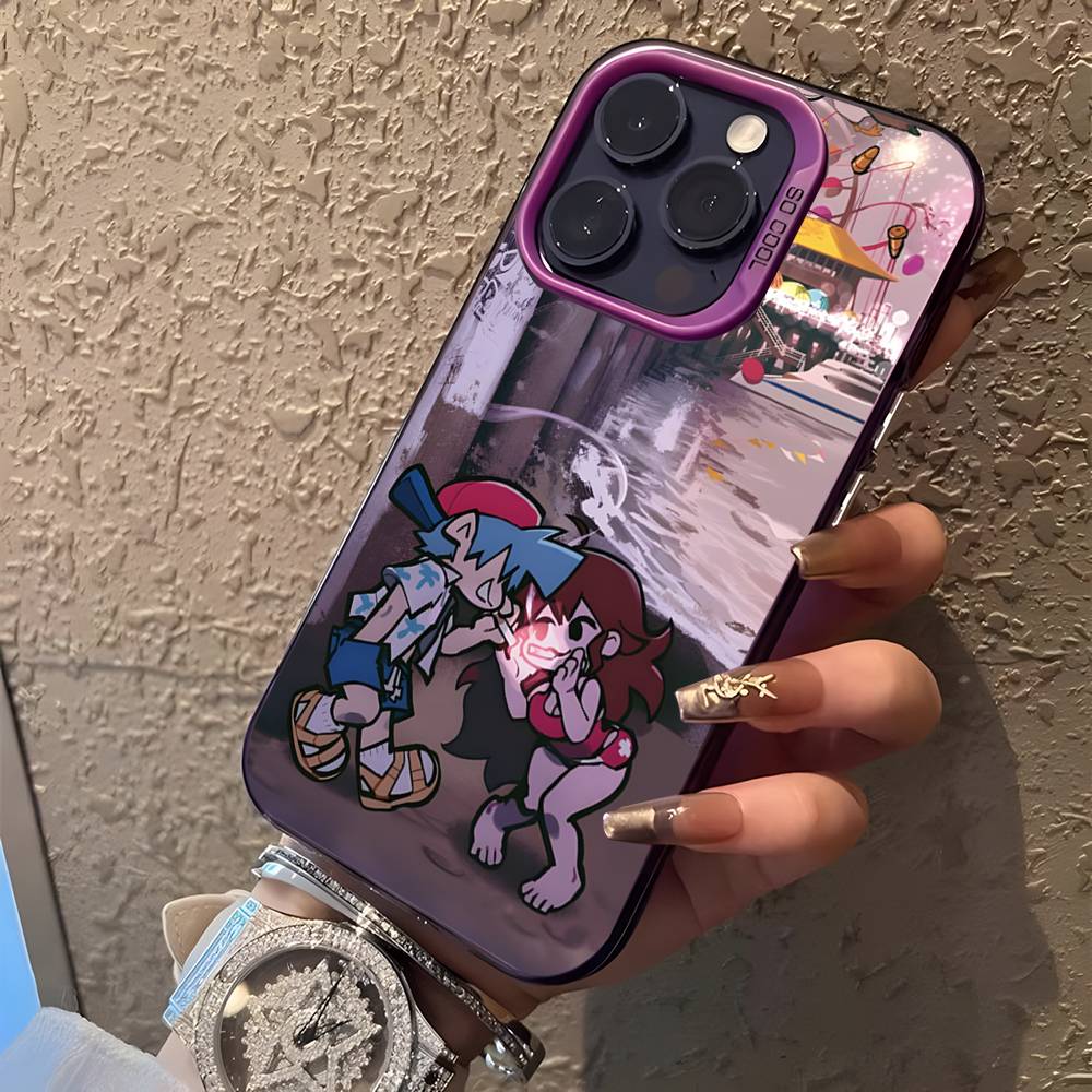 Game F-Friday Night F-Funkins Phone Case For iPhone 17,16,15,14,13,12,11Pro,XS,Max,Plus,Mini,SE4,E Purple Matte Shockproof Cover