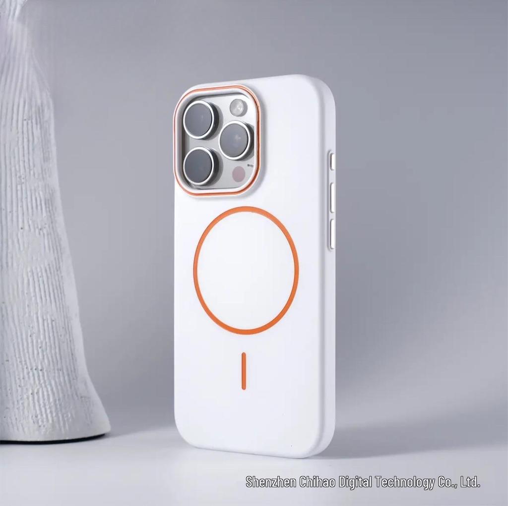 iPhone 17 Pro Max Frosted Full-Coverage Anti-Drop PC Case with Contrast Color, Skin-Feel Texture & Magnetic Snap - Ultra-Thin for Apple 16.