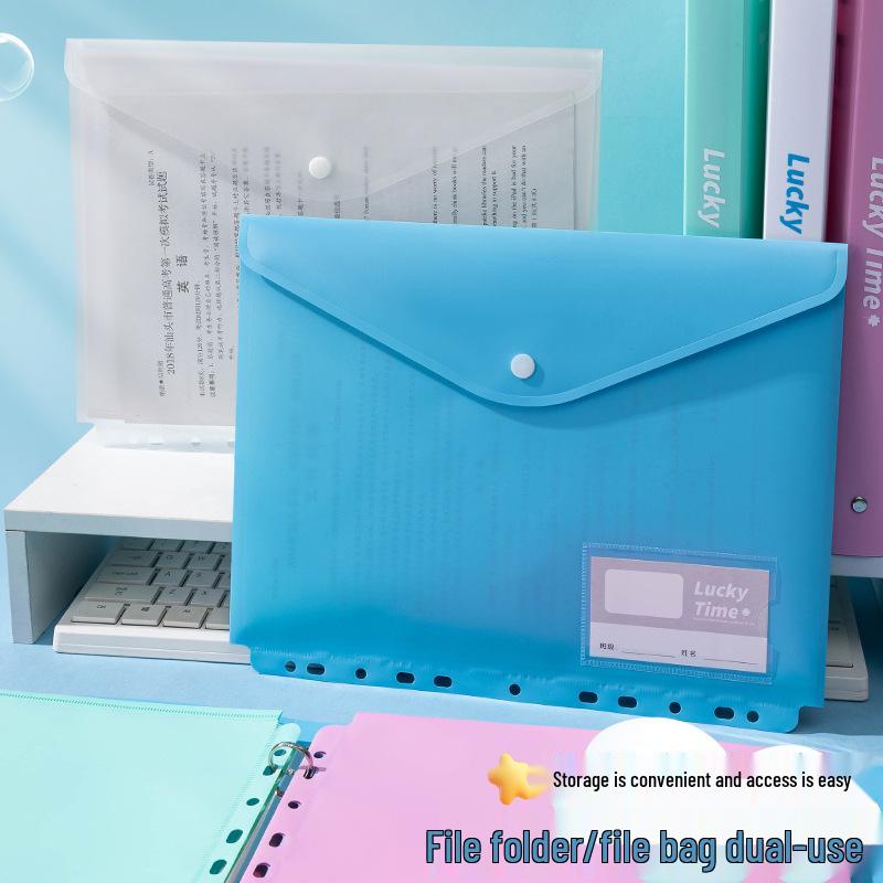 A4 11-Hole Loose-Leaf Folder for Office & Student Use