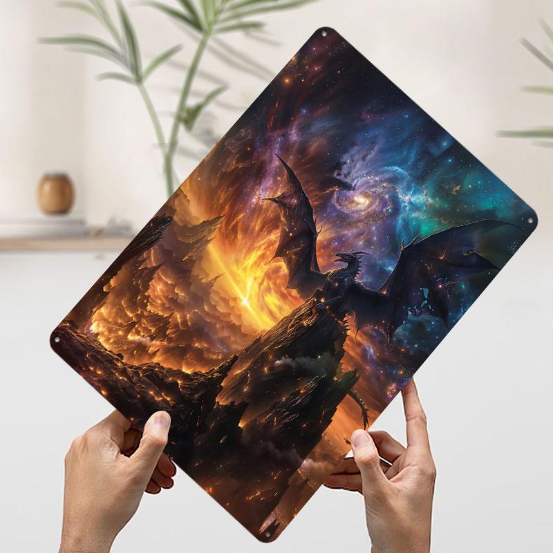 

Dragon Watch Tinplate Poster Customized Wall Art Vintage Retro Metal Signs for Bedroom Decoration Room Home Decor Coffee Bar 7.9x11.8In(20x30cm)