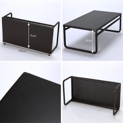 Spice (Spice) SPICE OF LIFE Display Stand, Wide, Joseph Iron, Dark Brown, Small, 18 X 9 X 6 Cm (DTFF2801)