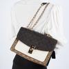 Coach Lane 26 Fashion Color Block Chain Crossbody Shoulder Bag Coated Canvas And Leather Medium Women handbags Brown White C1539-IMNOX