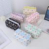 Cartoon Rose Pattern Pencil Case With Large Capacity For Students And School Supplies