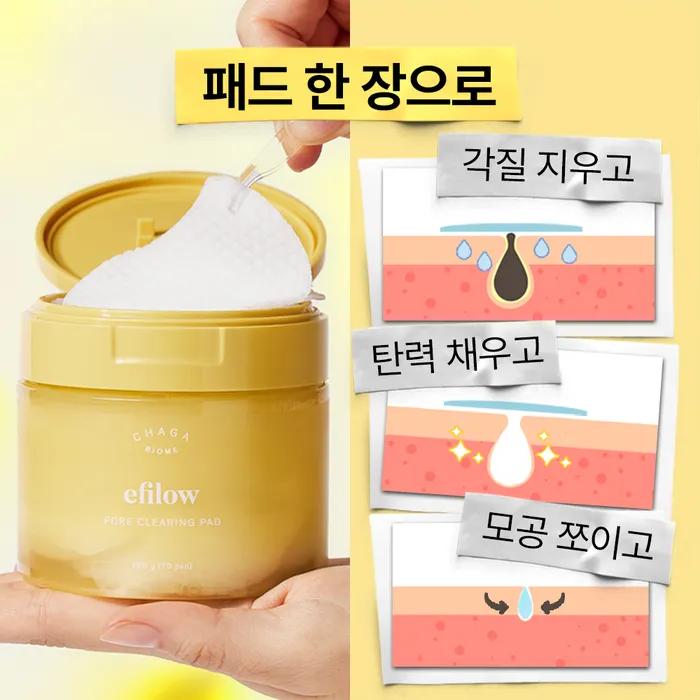 Chaga Mushroom Collagen LHA Smooth Pore Pad 70 sheets