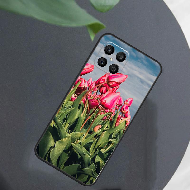 Tulips Flower For Honor Magic 5 6 7 8 Pro Case For Honor 400 200 50 70 Lite X8c X8b X9a X9b X9c X9d Win RT